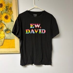 Shitt’s creek ew, David Black Graphic T-Shirt with LGBTQ+ print